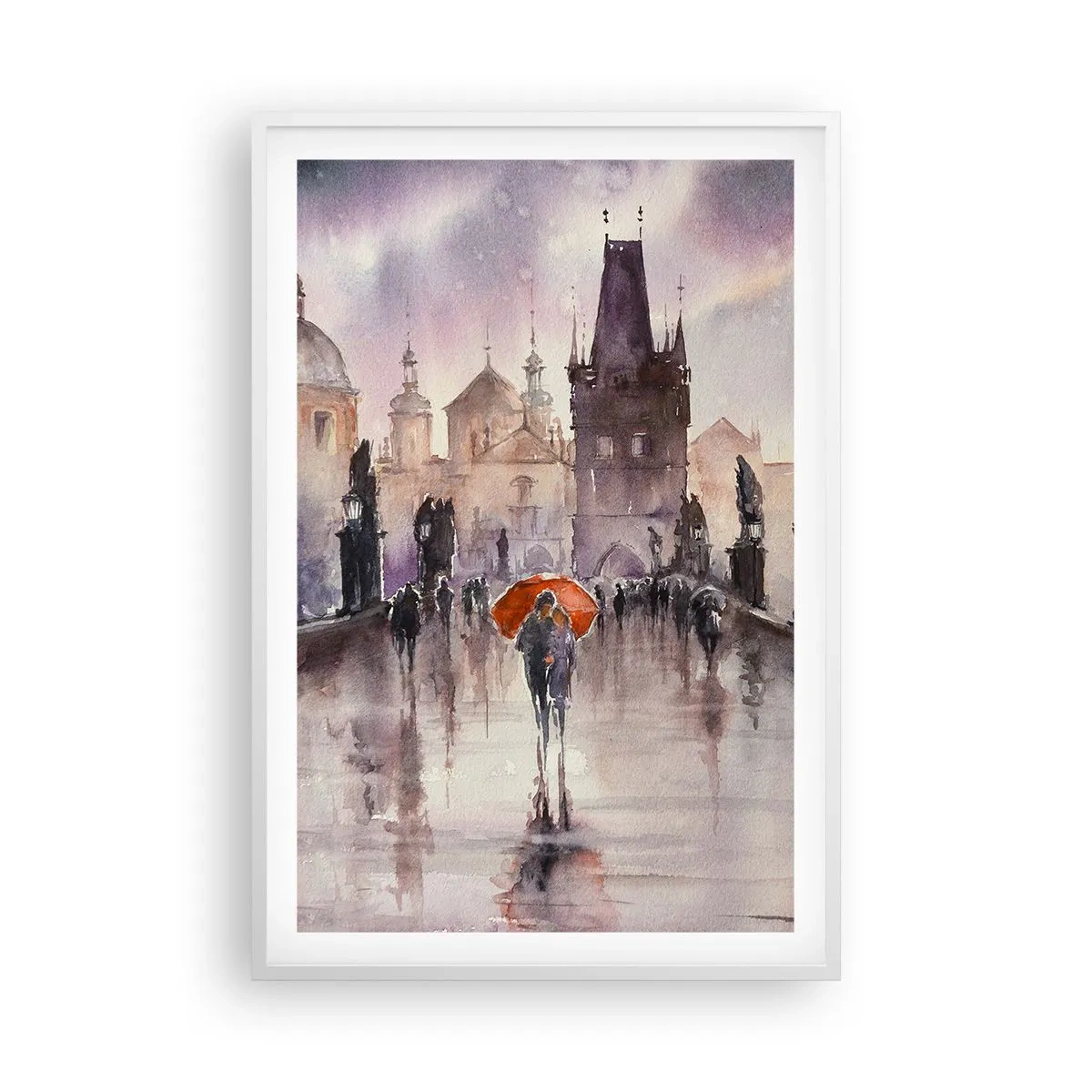 Poster in einem weißen Rahmen - Leute verändern sich nicht - 61x91 cm