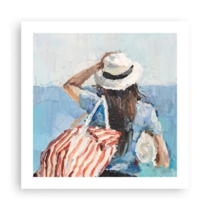 Poster - Willkommen in den Sommerferien - 50x50 cm