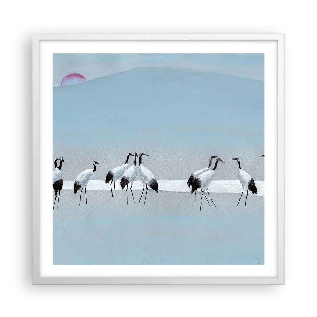 Poster in einem weißen Rahmen - Nach einem heißen Tag - 60x60 cm