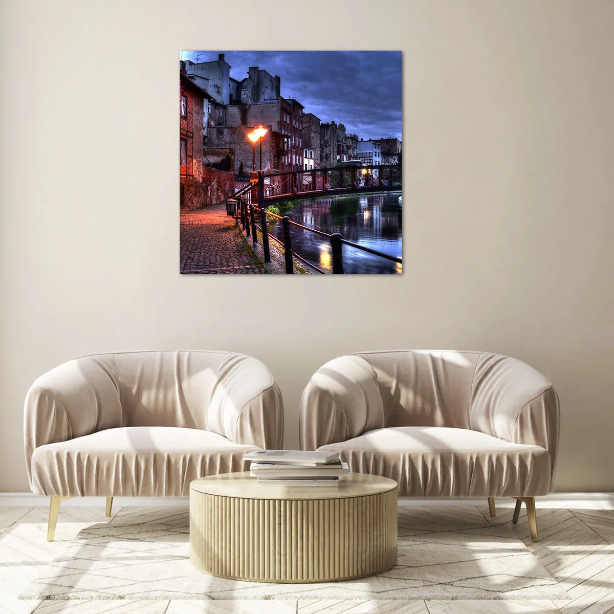 Glasbild - Bild auf glas - Solches Bydgoszcz kannte man nicht - 30x30 cm