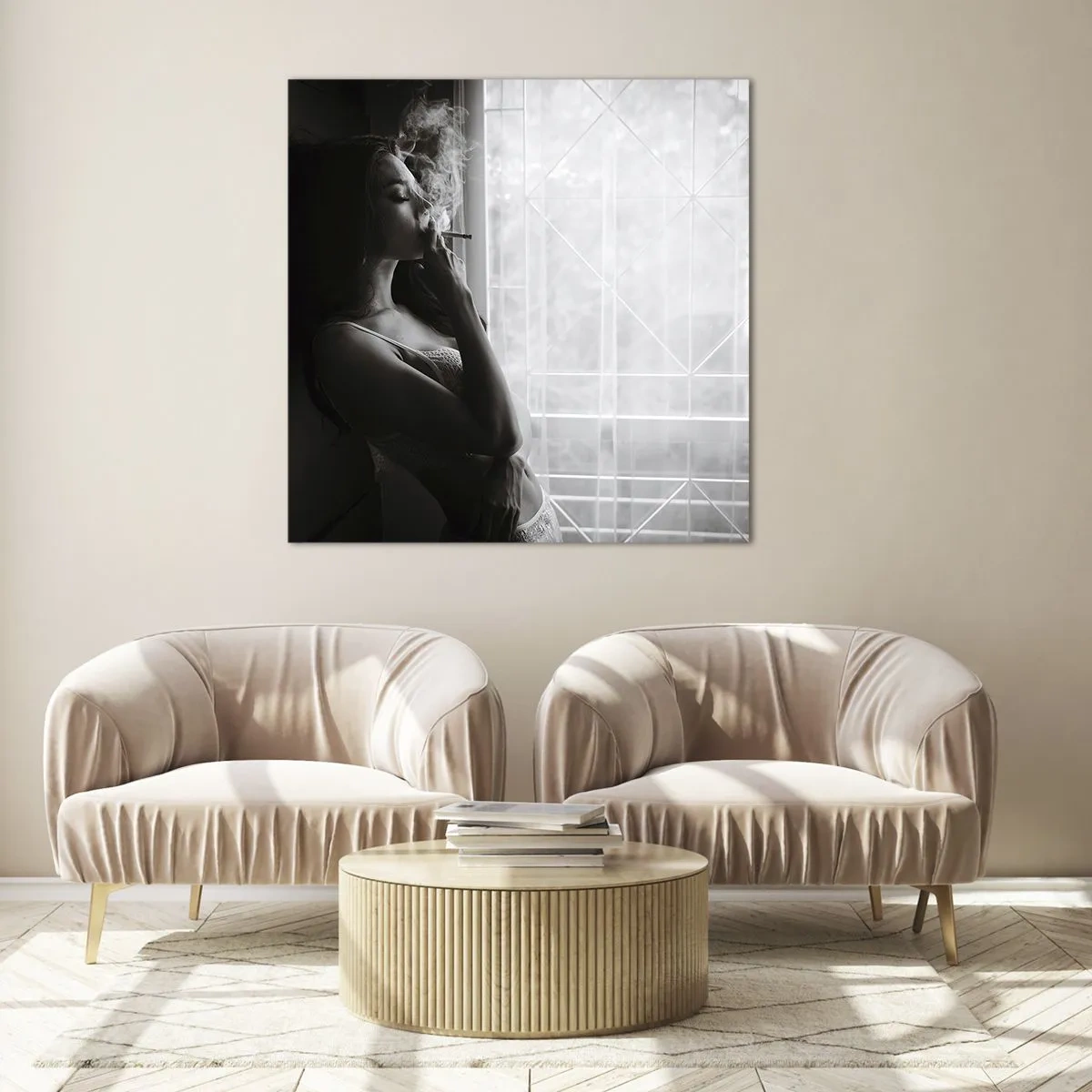 Glasbild - Bild auf glas - Sinnlicher Moment - 50x50 cm