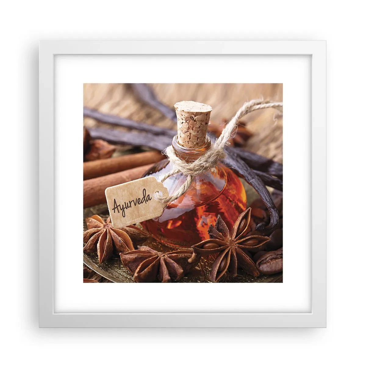 Poster in einem weißen Rahmen - Zur Einheit von Körper und Geist - 30x30 cm