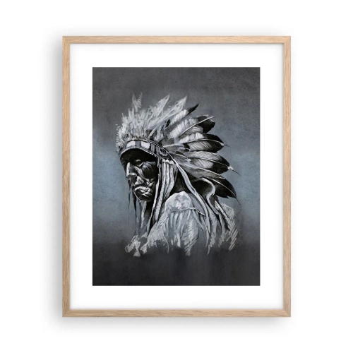 Poster in einem Rahmen aus heller Eiche - Zurück zu den Wurzeln - 40x50 cm