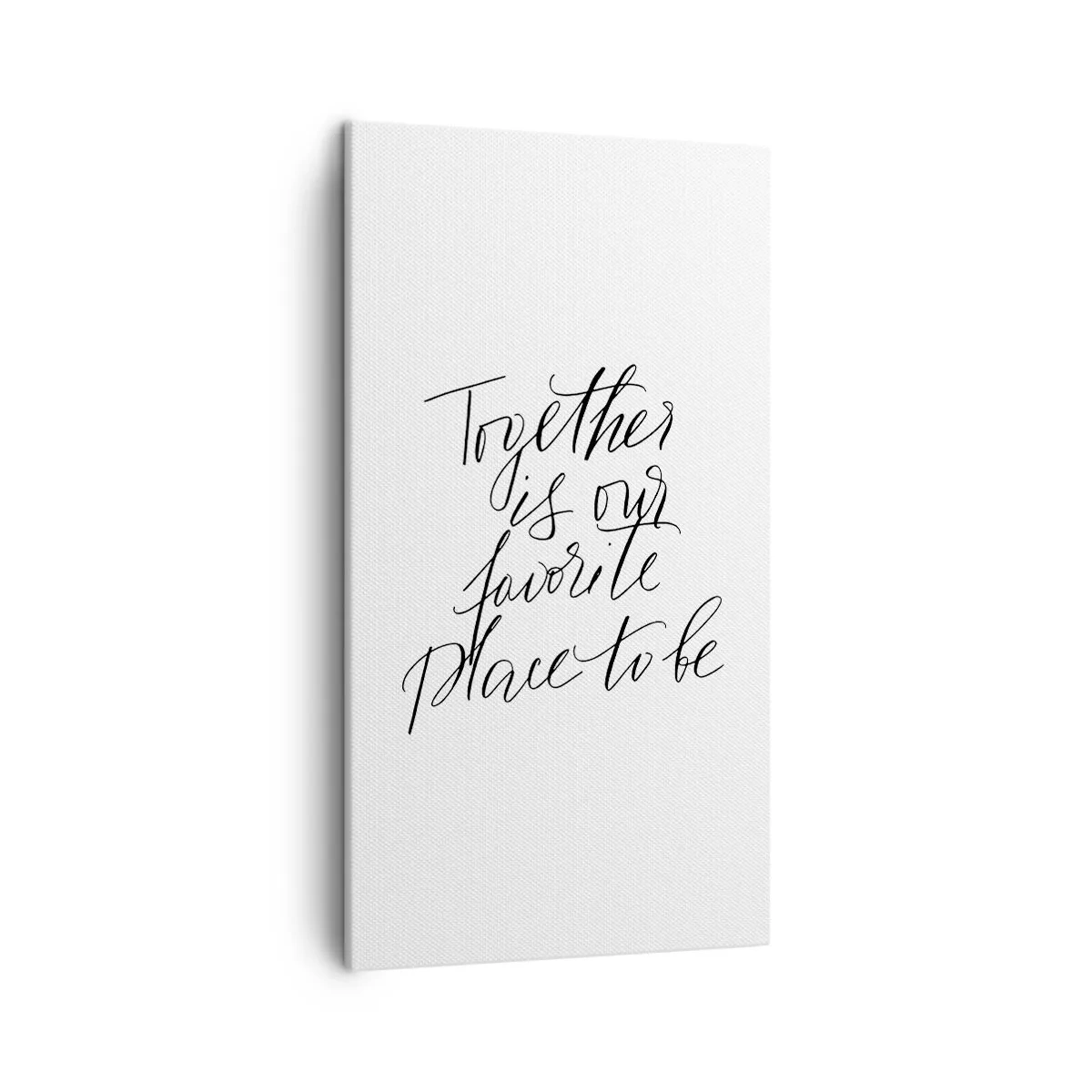 Bild auf Leinwand - Leinwandbild - Fühlst du das auch? - 45x80 cm