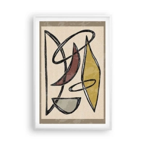 Poster in einem weißen Rahmen - Vertikale und Horizontale - 61x91 cm