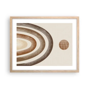 Poster in einem Rahmen aus heller Eiche - In einer weit entfernten Galaxie - 50x40 cm