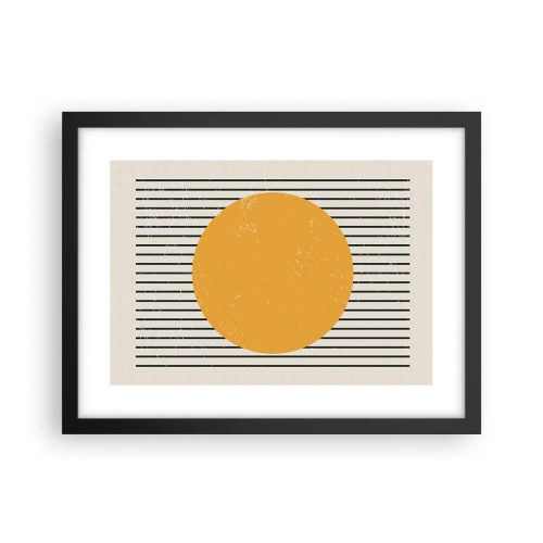 Poster in einem schwarzem Rahmen - Die Kraft der Einfachheit - 40x30 cm