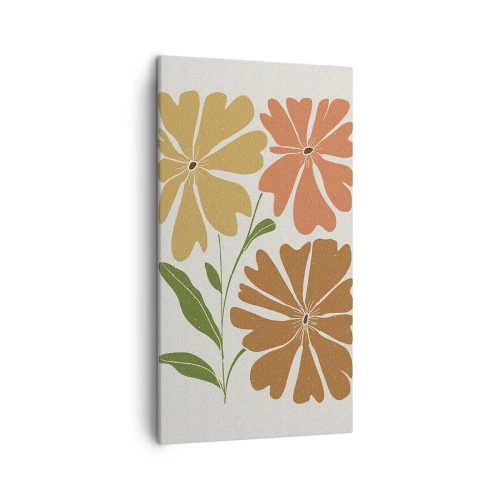 Bild auf Leinwand - Leinwandbild - Natur und Geometrie - 45x80 cm