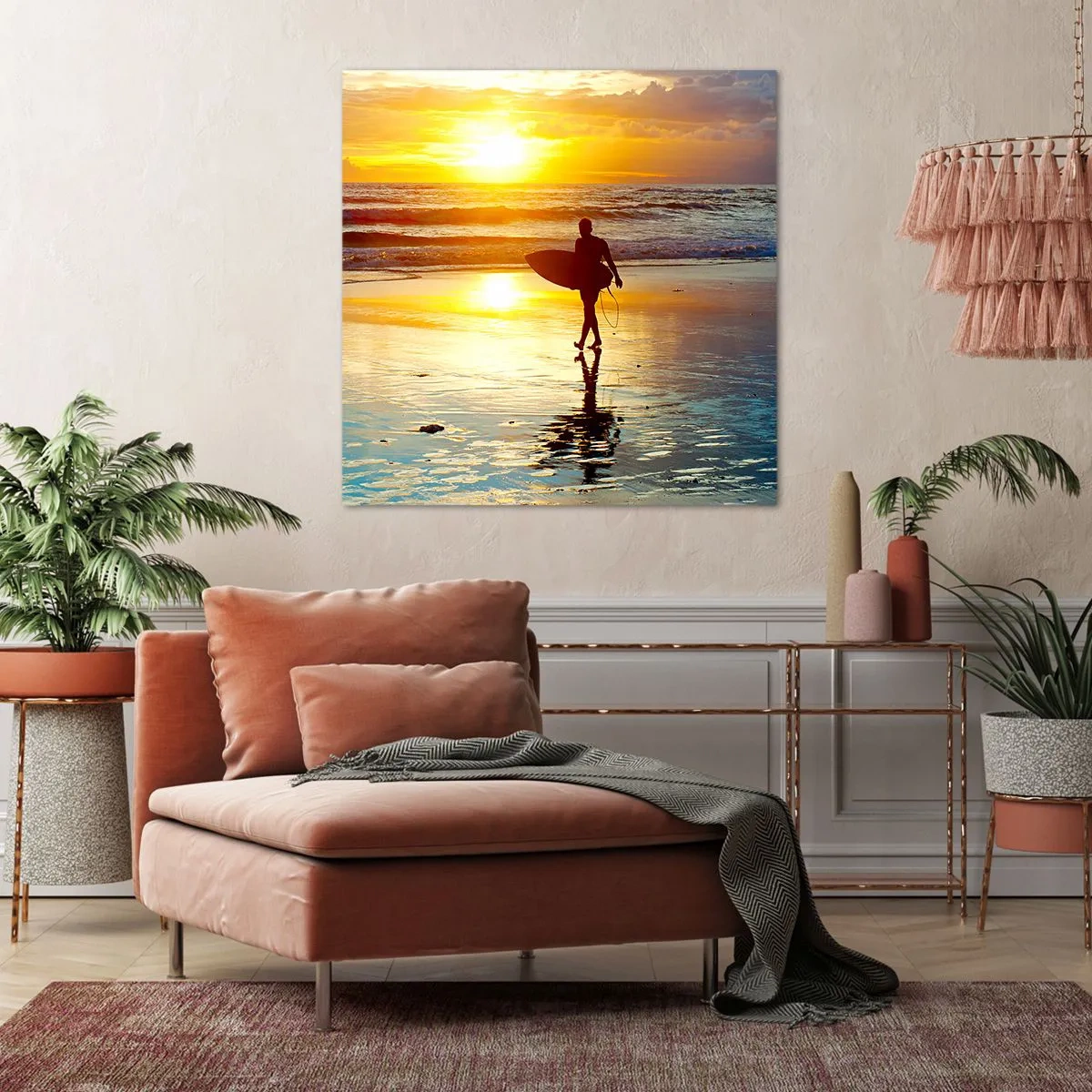 Bild auf Leinwand - Leinwandbild - Die Rückkehr des Kriegers - 60x60 cm