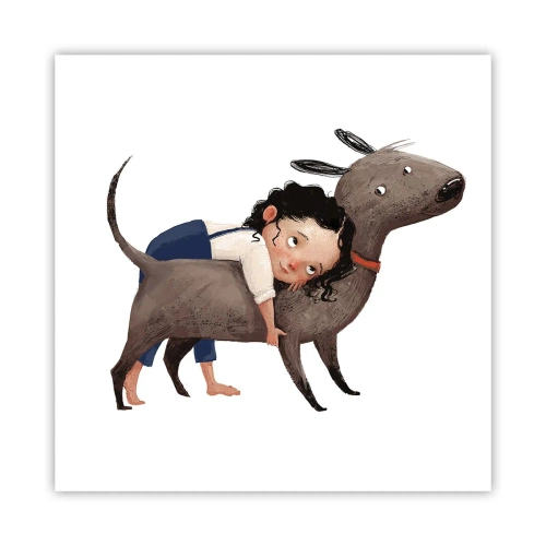 Poster - Beste Freunde - 60x60 cm