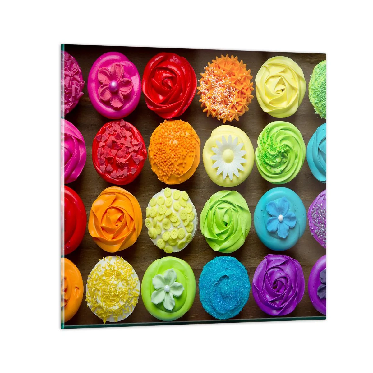 Glasbild - Bild auf glas - Alles andere - alles lecker - 30x30 cm