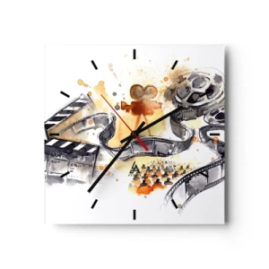 Wanduhr - Glasuhr - Im Land der Träume - 40x40 cm