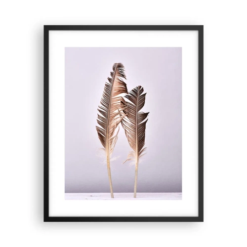 Poster in einem schwarzem Rahmen - Gegen das Nichts - 40x50 cm