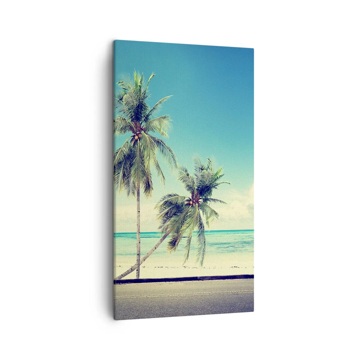 Bild auf Leinwand - Leinwandbild - Zeit um in die Ferien zu starten - 45x80 cm