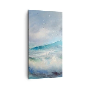 Bild auf Leinwand - Leinwandbild - Der wind heulte mit Triumph - 55x100 cm