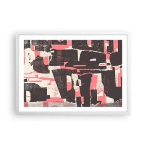 Poster in einem weißen Rahmen - All dieser Lärm - 70x50 cm