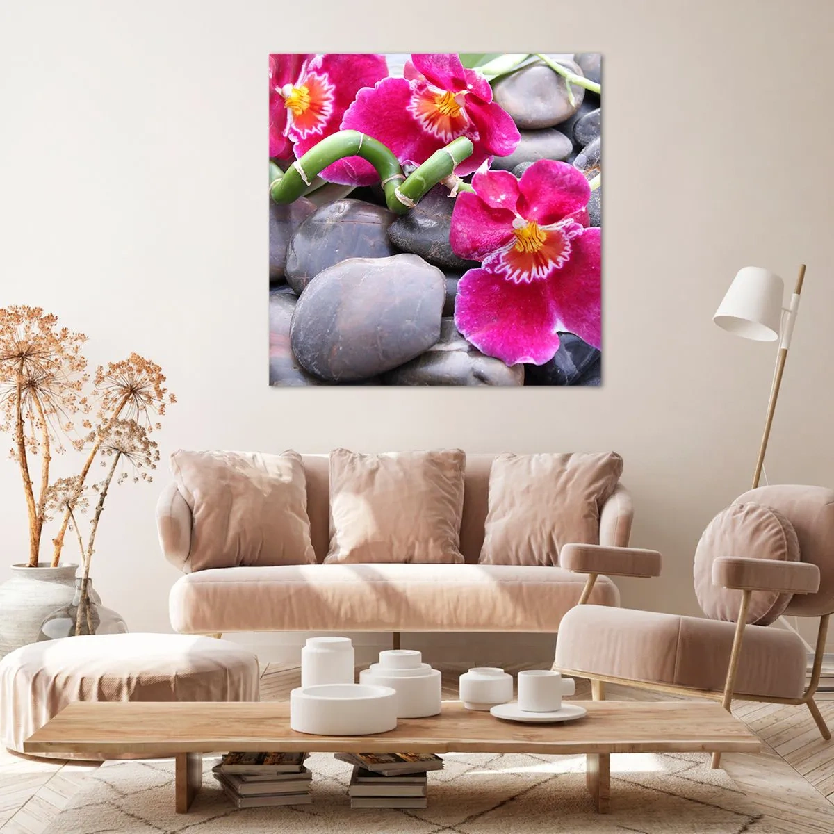 Bild auf Leinwand - Leinwandbild - Kühlen und erhitzen - 70x70 cm