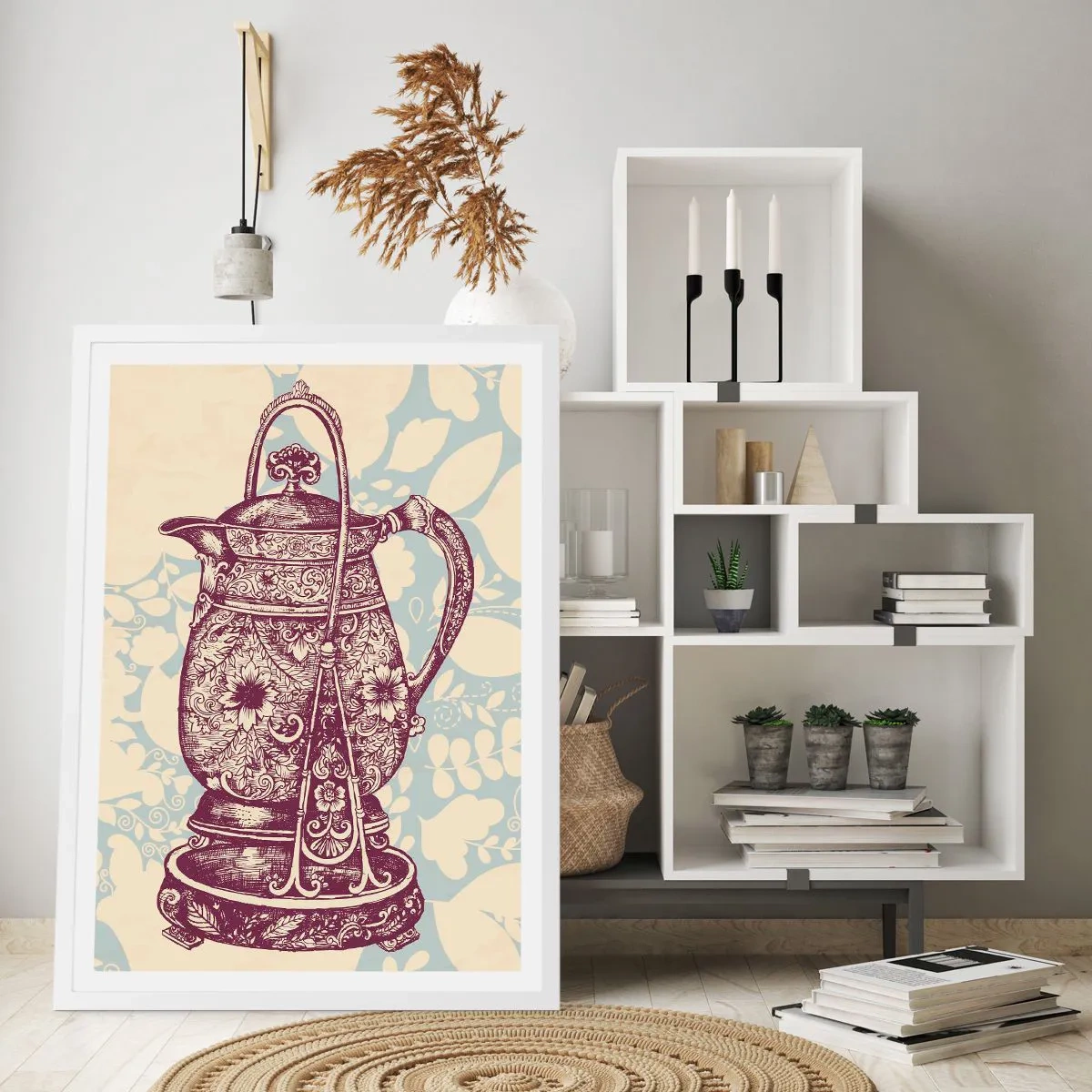 Poster in einem weißen Rahmen - Schönheit des Alltags - 70x100 cm