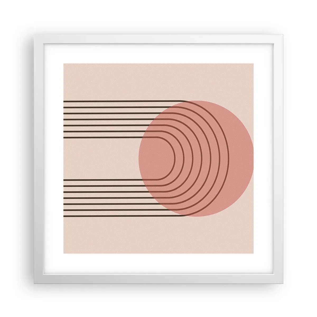 Poster in einem weißen Rahmen - Unwiderstehliche Anziehungskraft - 40x40 cm