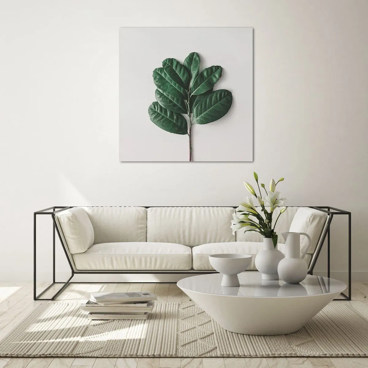 Glasbild - Bild auf glas - Eine Zeichnung purer Natur - 30x30 cm