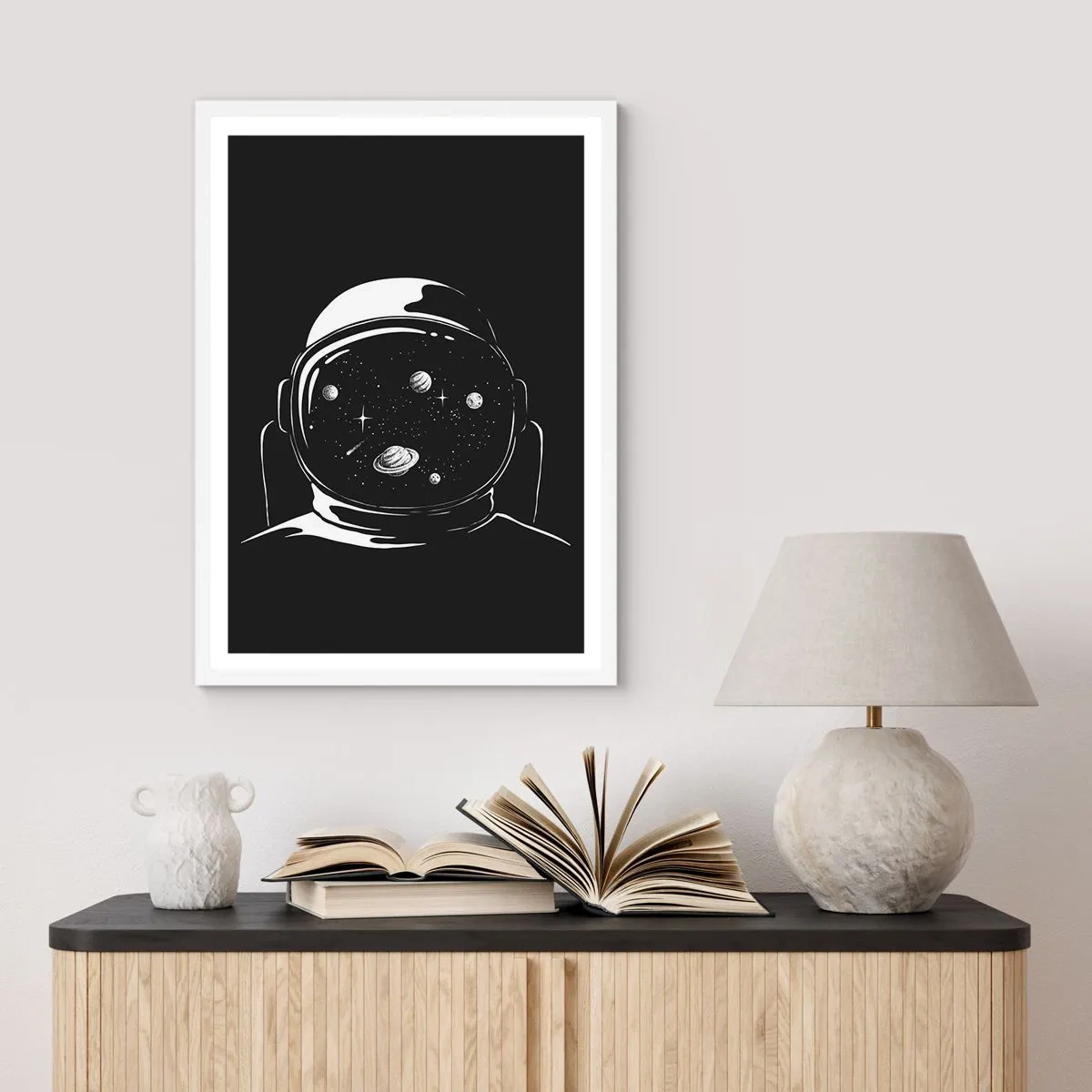 Poster in einem weißen Rahmen - Schöne Aussicht - 61x91 cm