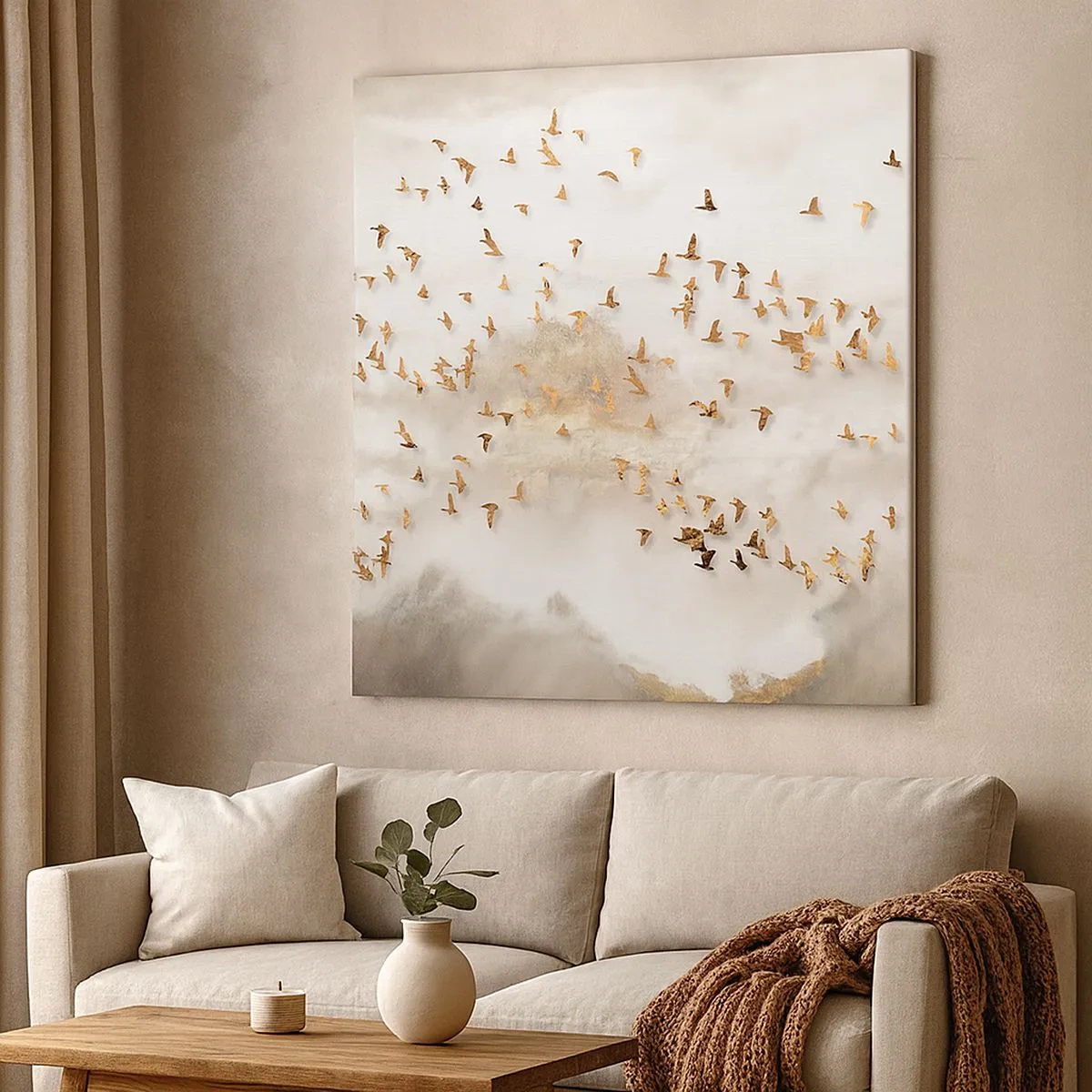 Bild auf Leinwand - Leinwandbild - Es ist schon die Zeit… - 30x30 cm