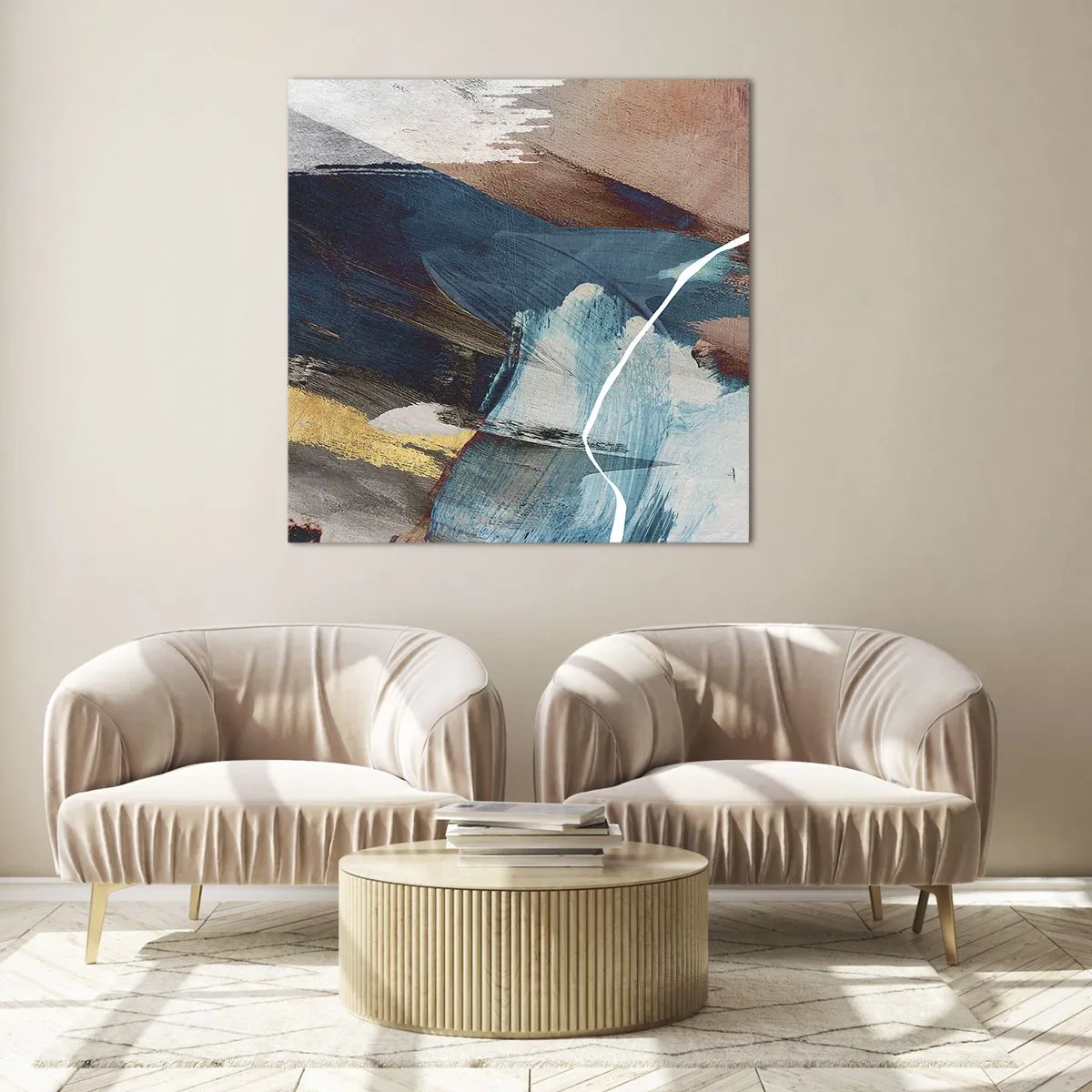 Glasbild - Bild auf glas - Großzügig und mit Energie - 70x70 cm