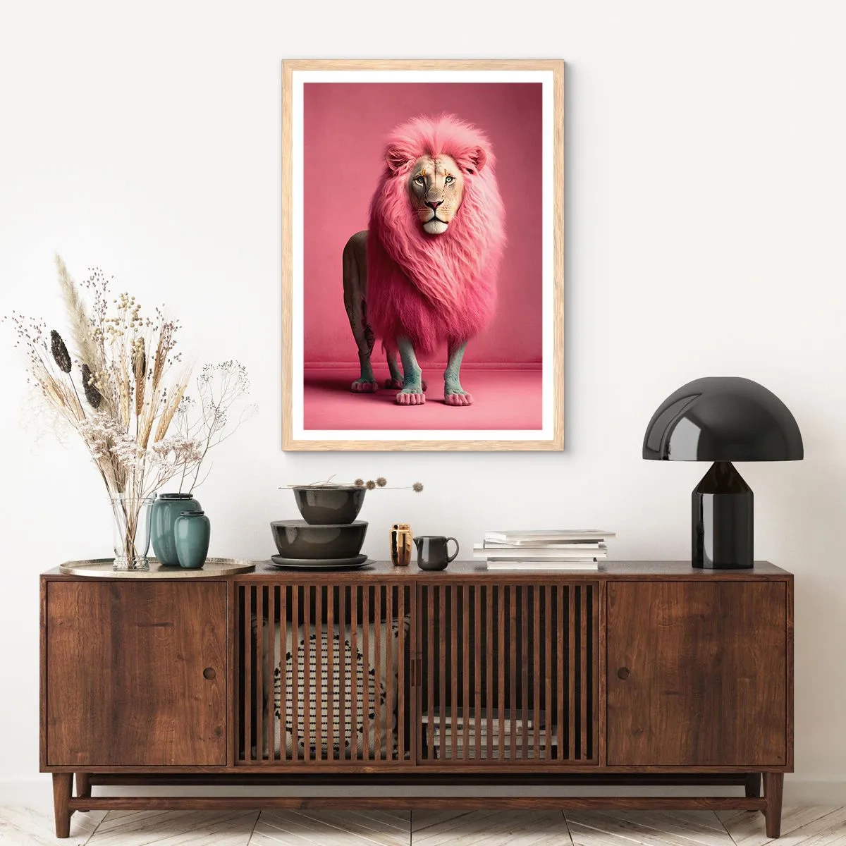 Poster in einem Rahmen aus heller Eiche - Und du hast keine Angst mehr - 70x100 cm