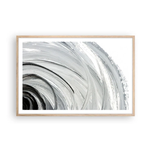 Poster in einem Rahmen aus heller Eiche - Orbitale Komposition - 91x61 cm