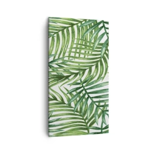 Bild auf Leinwand - Leinwandbild - Unter dem grünen Baldachin - 45x80 cm