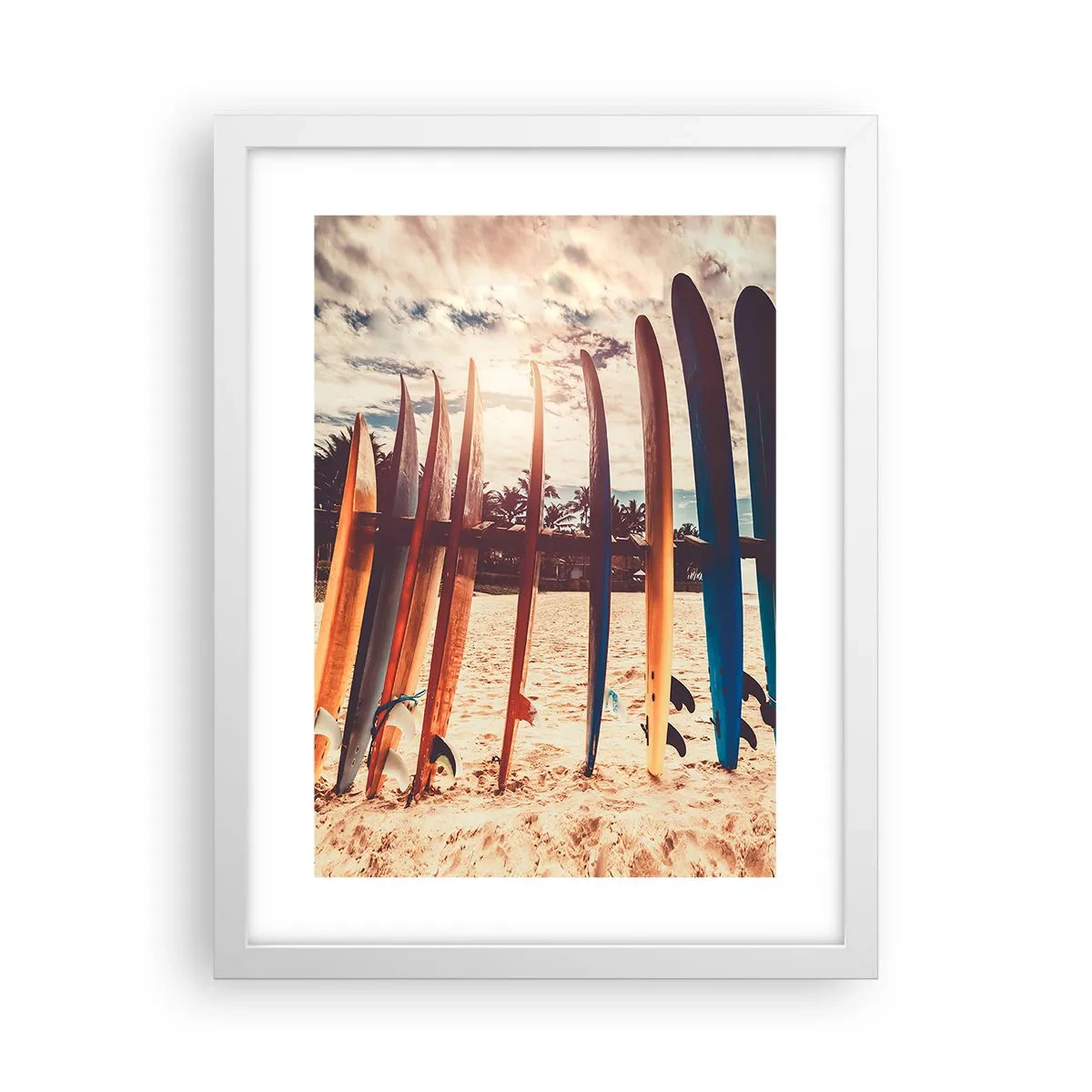 Poster in einem weißen Rahmen - Gute Nacht bis morgen - 30x40 cm