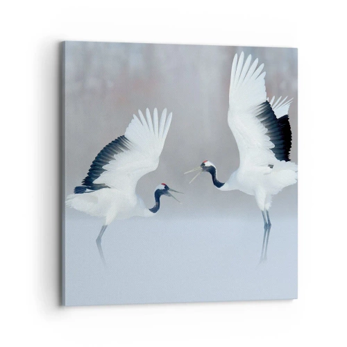 Bild auf Leinwand - Leinwandbild - Tanz im Nebel - 70x70 cm