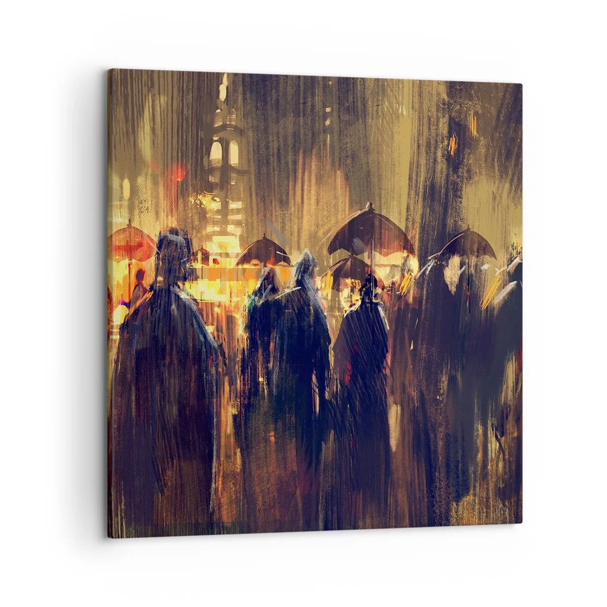Bild auf Leinwand - Leinwandbild - Anhänger des Regens - 50x50 cm
