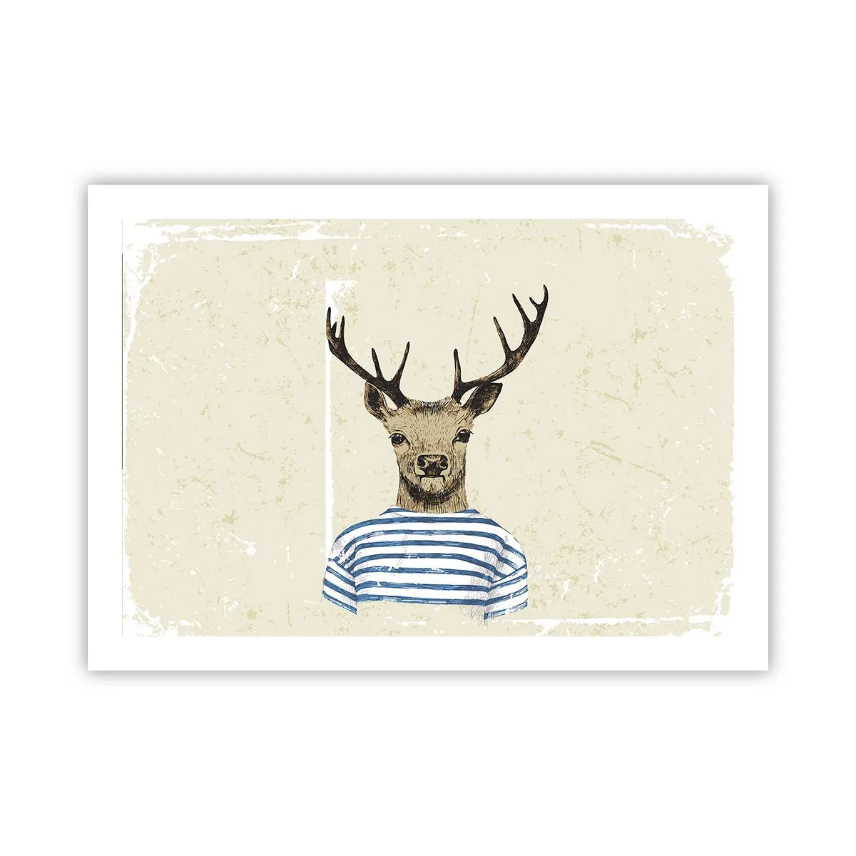 Poster - Weil ich gestreifte T-Shirts mag! - 70x50 cm