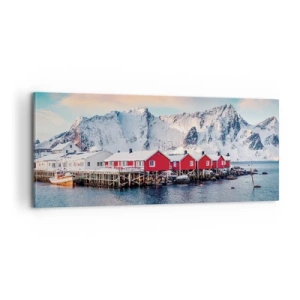 Bild auf Leinwand - Leinwandbild - Nördlicher Rückzug - 100x40 cm