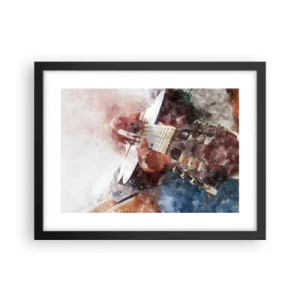 Poster in einem schwarzem Rahmen - Und was halten Sie davon? - 40x30 cm