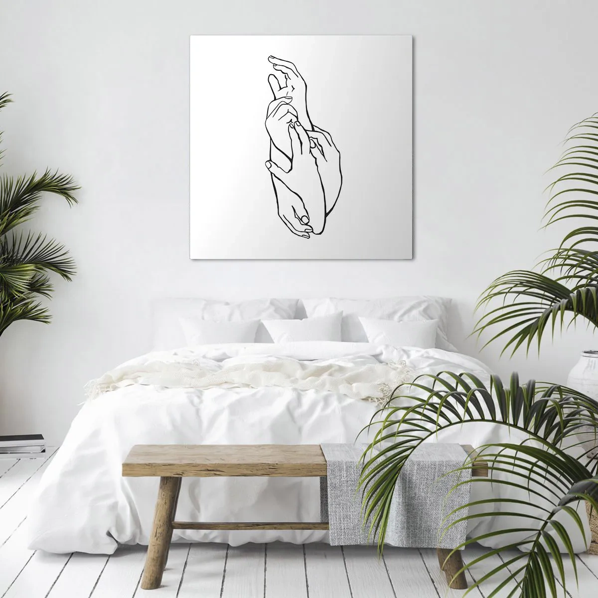 Bild auf Leinwand - Leinwandbild - Gute Geste - 50x50 cm