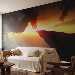 Fototapete Standard Eco - Drachentöter - Abstraktion, Fantasie, Drachen - 150x105 cm