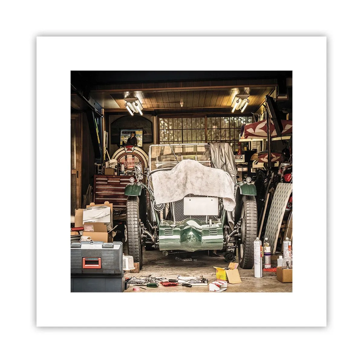 Poster - Zurück in die Vergangenheit - 30x30 cm