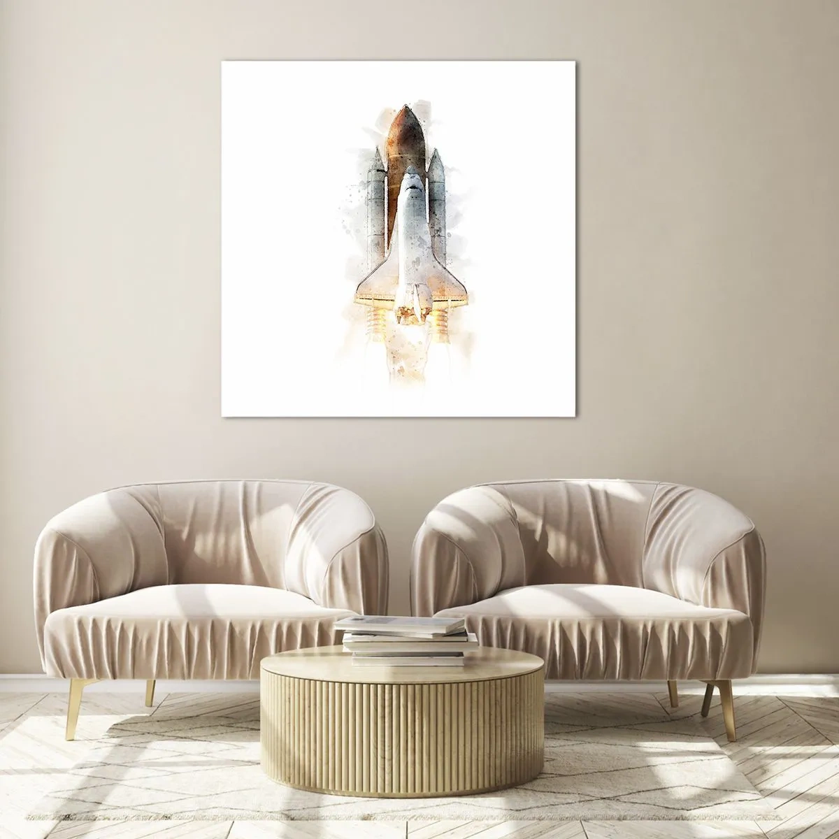 Glasbild - Bild auf glas - Entdecker für den Anfang - 30x30 cm