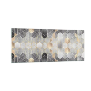 Glasbild - Bild auf glas - Diamant-Komposition - 100x40 cm