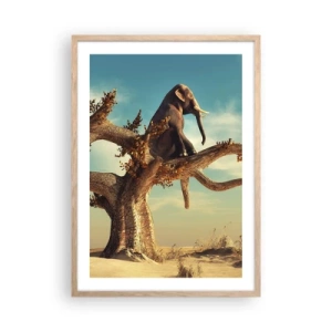 Poster in einem Rahmen aus heller Eiche - Ein neuer Standpunkt - 50x70 cm