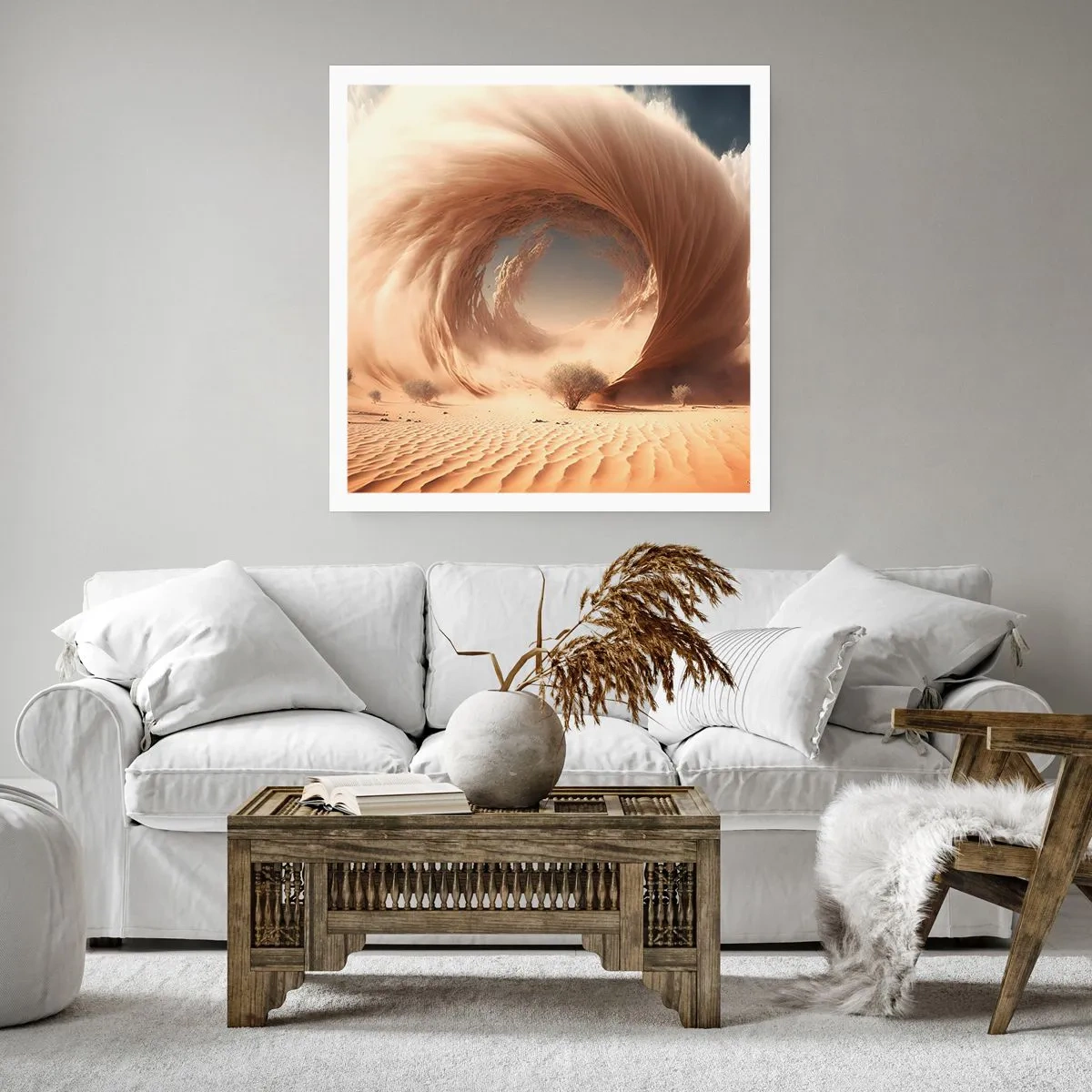 Poster - Geöffnetes Portal - 40x40 cm