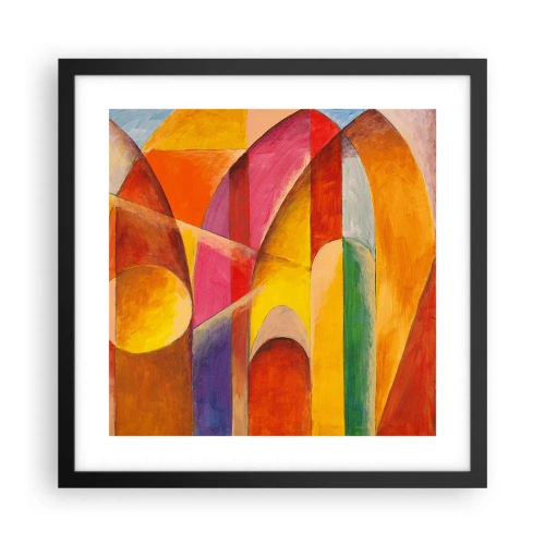 Poster in einem schwarzem Rahmen - Kathedrale der Sonne - 40x40 cm