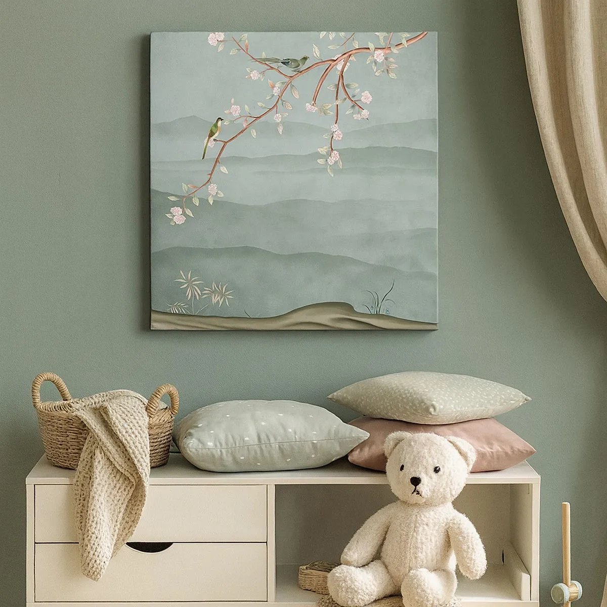 Bild auf Leinwand - Leinwandbild - Frühling, oh, du bist es - 30x30 cm