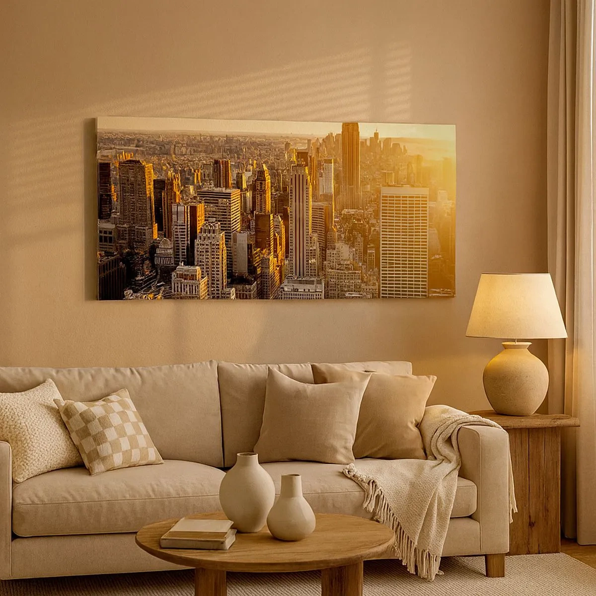Bild auf Leinwand - Leinwandbild - In der Sonne wachsen - 100x40 cm