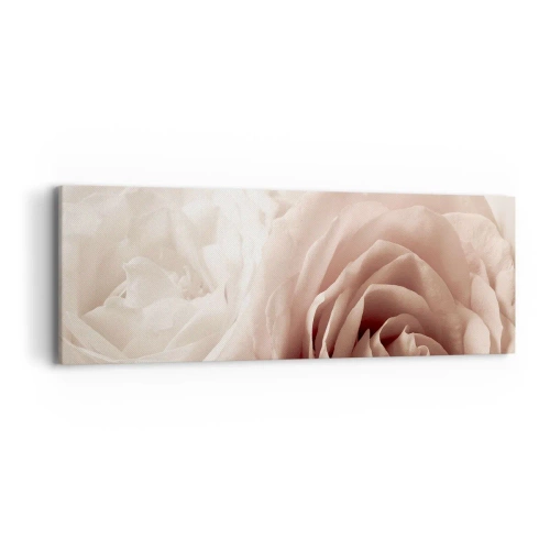 Bild auf Leinwand - Leinwandbild - Im Herzen der Rose - 90x30 cm