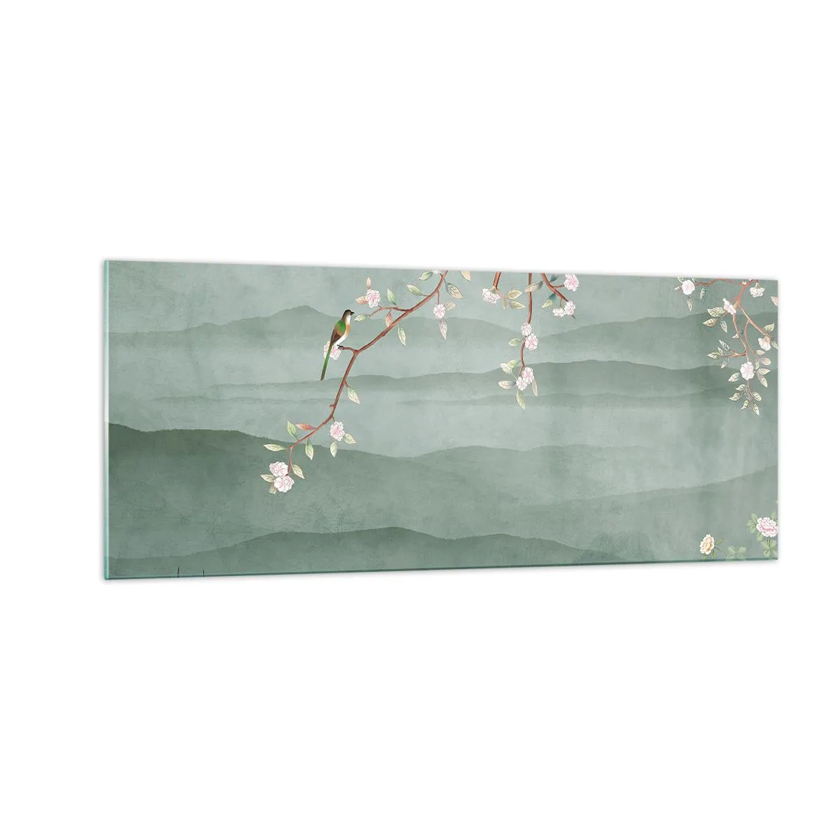 Glasbild - Bild auf glas - Frühling, oh, du bist es - 100x40 cm