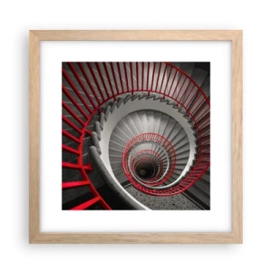Poster in einem Rahmen aus heller Eiche - Architekturspaß - 30x30 cm