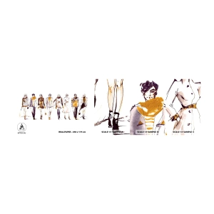 Fototapetenmuster Standard Eco - Lässiger Chic, lässige Eleganz - Frau, Modell, Mode - 100x30 cm